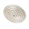 Hello Honey® 14.5" White & Natural Round Decorative Capiz Bowl